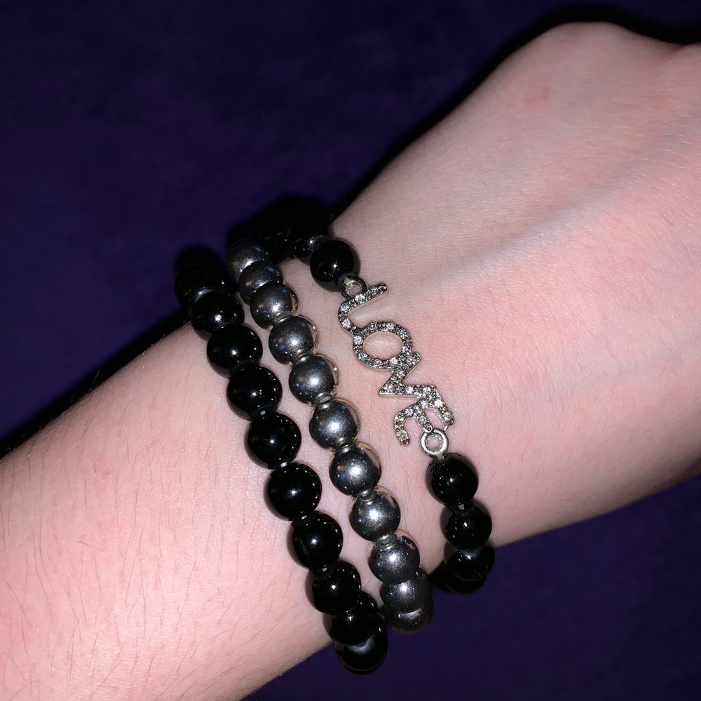 black bracelet